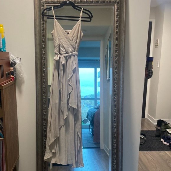 Express Crinkle Overlay Dress - Picture 1 of 3